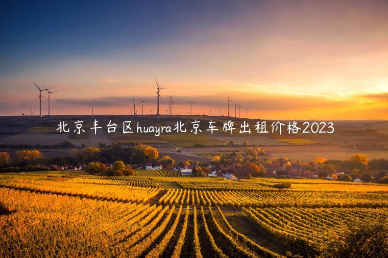 北京丰台区huayra北京车牌出租价格2023-新能源指标出租3年多少钱