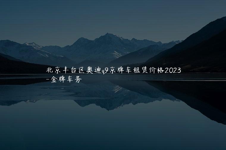 北京丰台区奥迪q9京牌车租赁价格2023-新能源指标出租3年多少钱