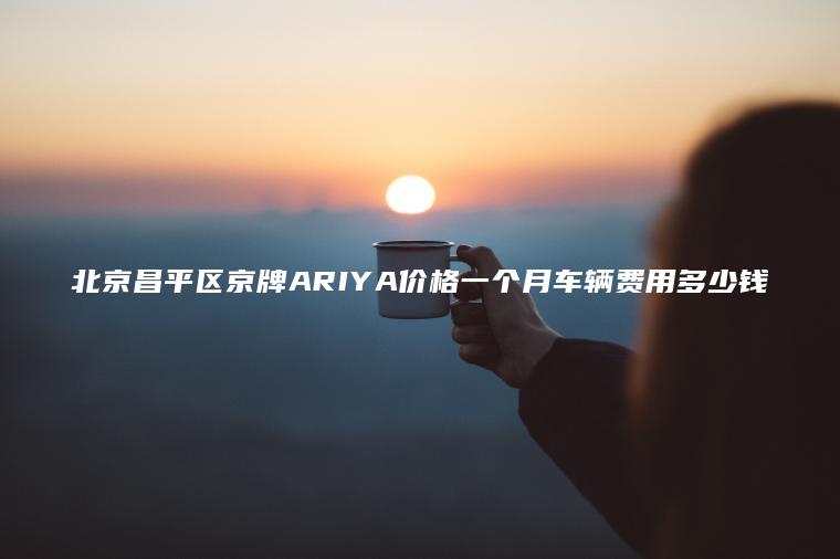 北京昌平区京牌ARIYA价格一个月车辆费用多少钱