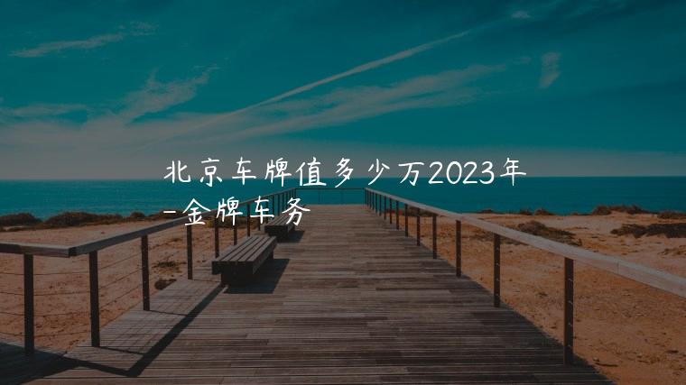 北京车牌值多少万2023年-新能源指标出租3年多少钱