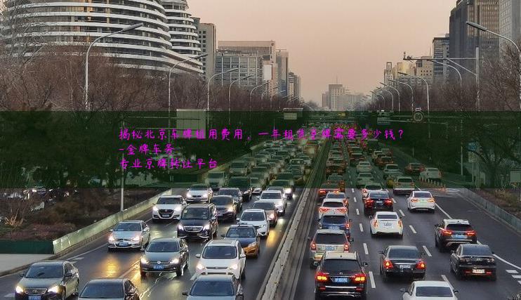 揭秘北京车牌租用费用，一年租赁京牌需要多少钱？